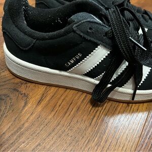 adidas Kids' Black and White Campus Sneakers